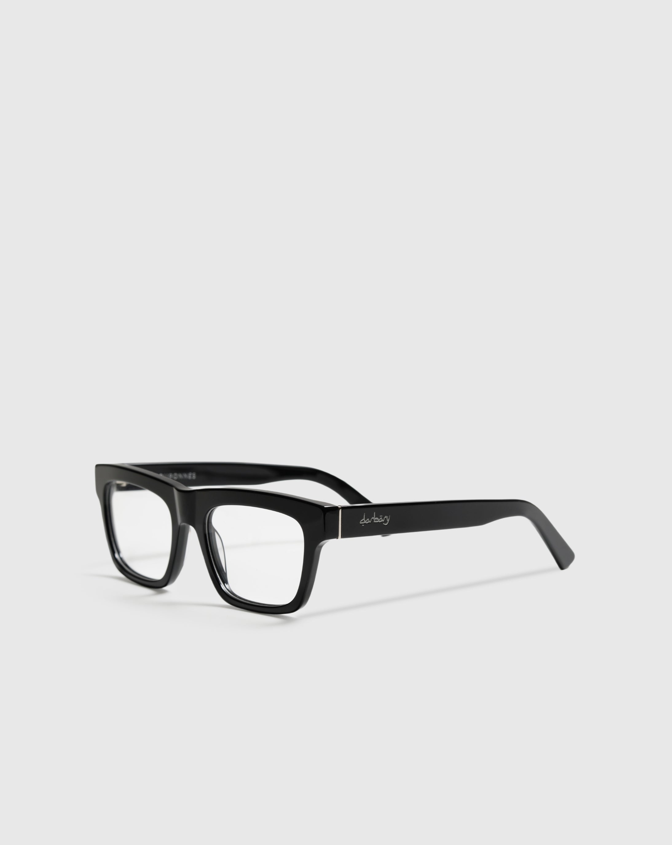 Détail charnière logo Darbary lunettes de vue Couronnes noir