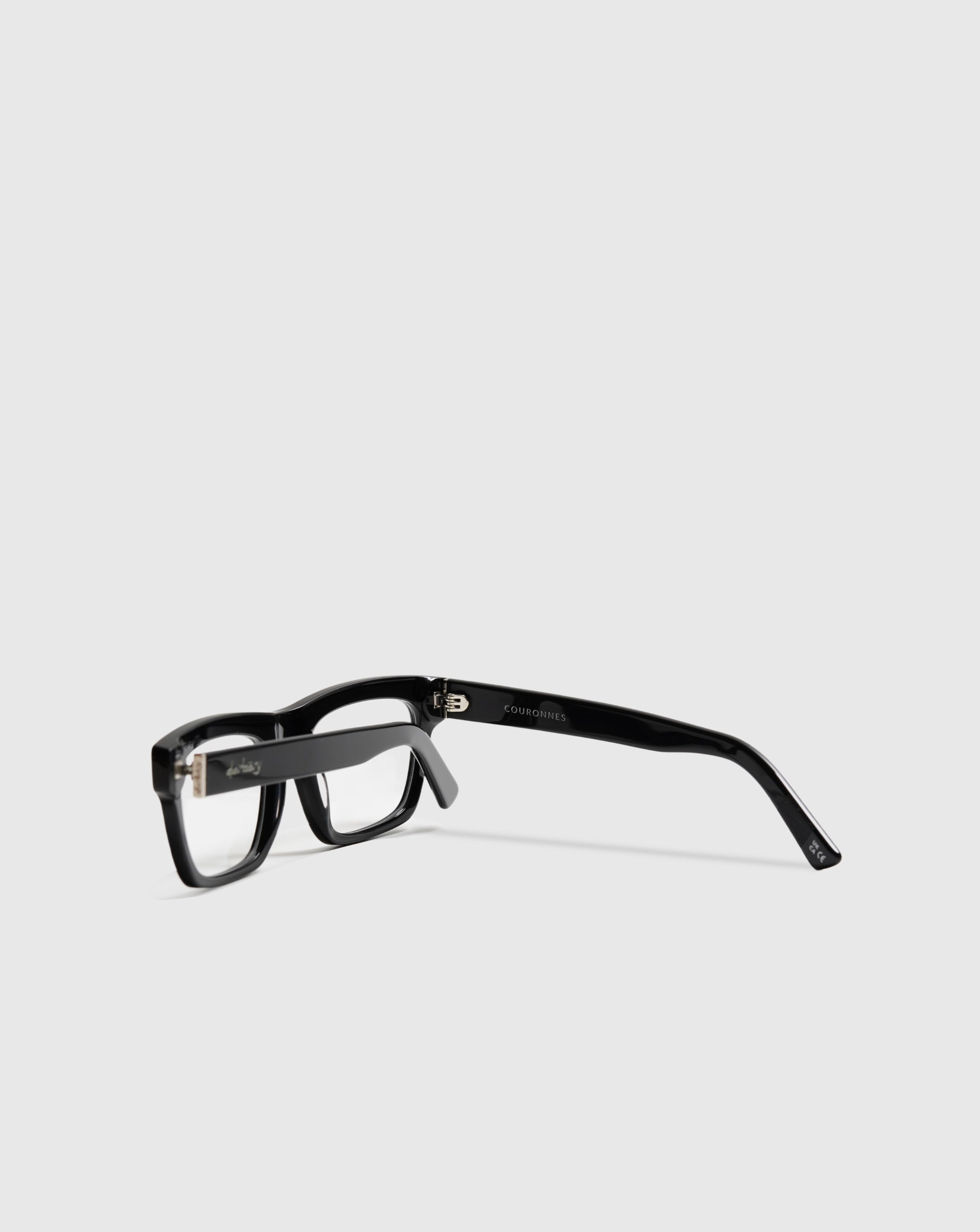 Détail charnière logo Darbary lunettes de vue Couronnes noir